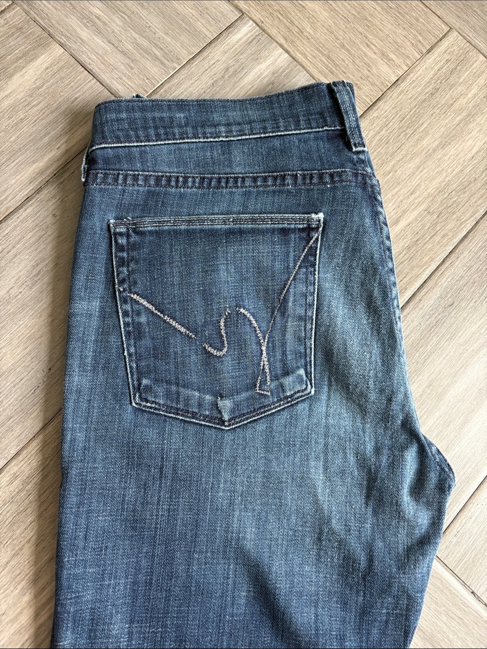 Citizens Of Humanity Blue Boot Cut Jeans